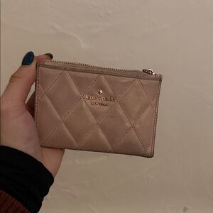 Kate Spade Quilted Blush Card Holder